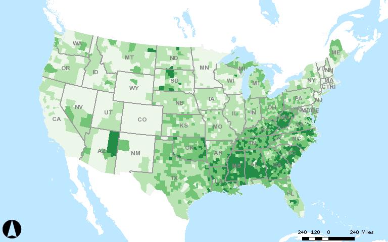 USDA Diabetes Prevalence