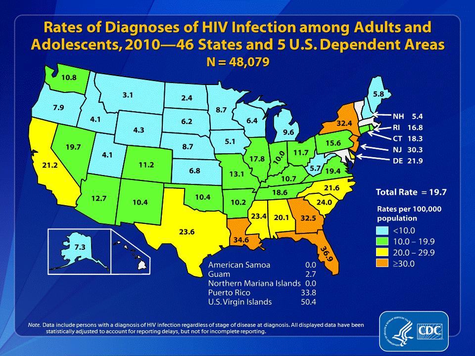 HIV 2010 map