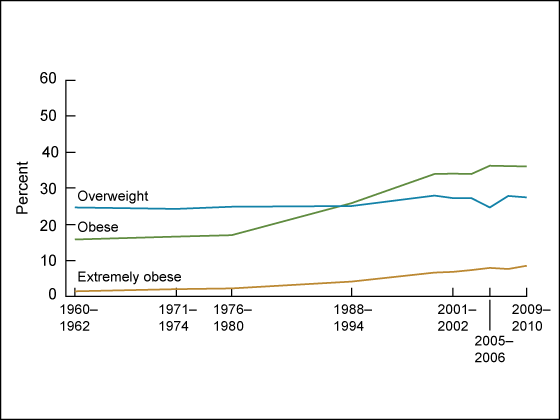 NCHS women obesity trends