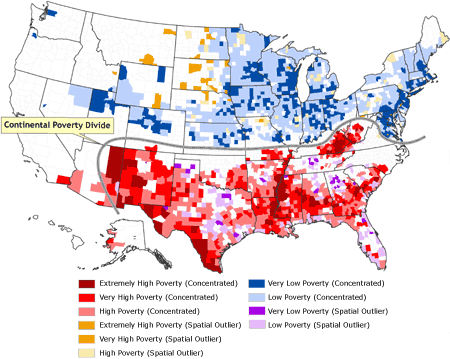 US Map of poverty