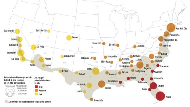 US cities at risk
