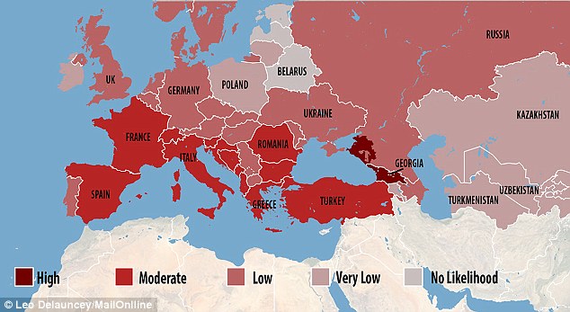 Potential Europe Zika Spread