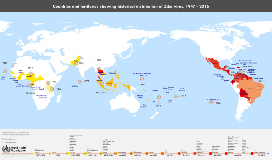 Zika historical distribution