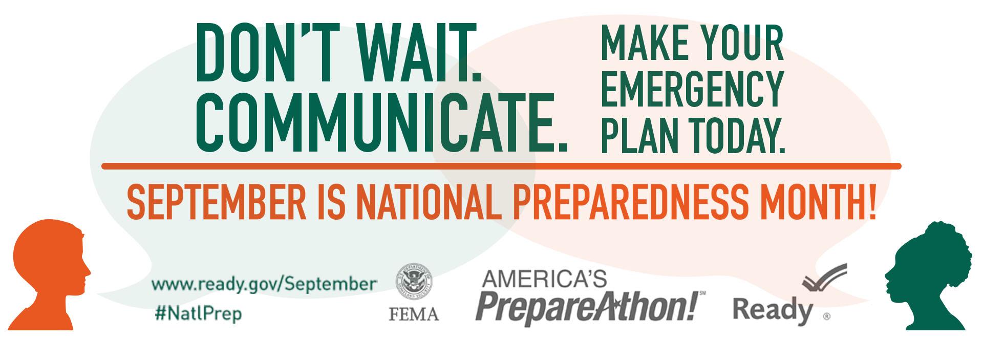 September is National Preparedness Month