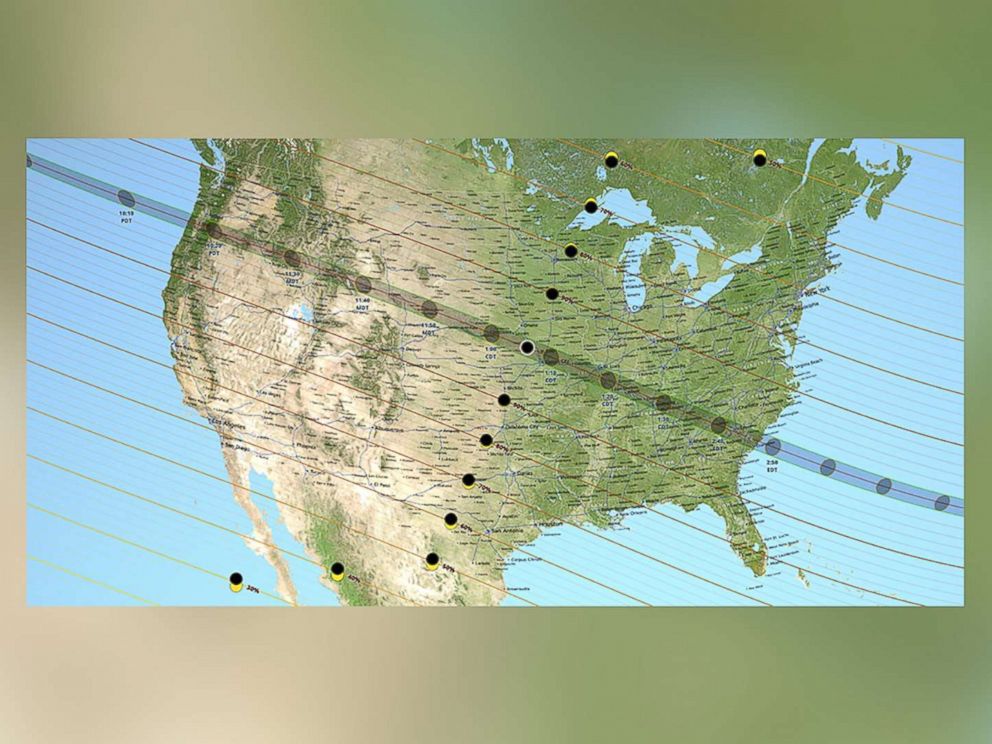 August 21, 2017 Solar Eclipse Global Paths