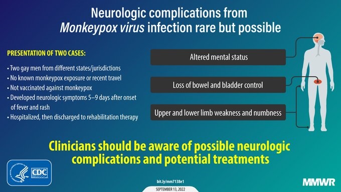 Monkeypox neurological diseases