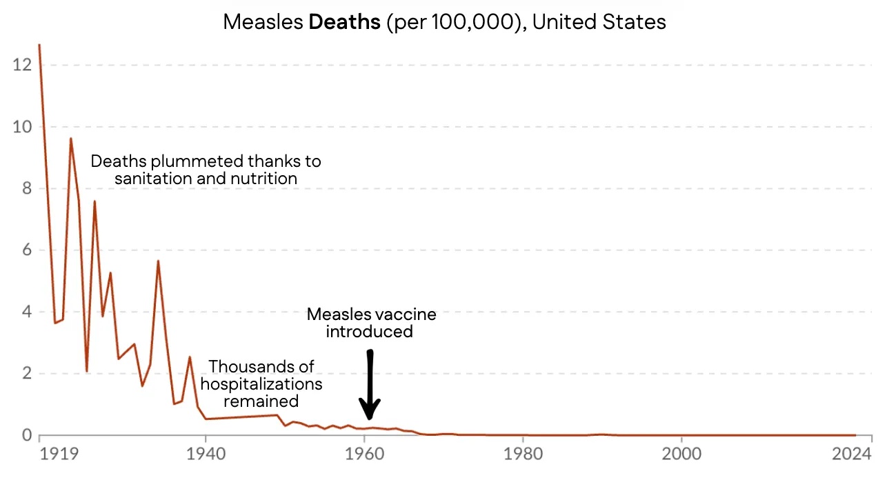Measles deaths