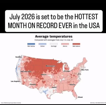 July 2026, hottest ever