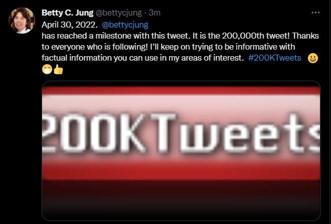 200K Tweet