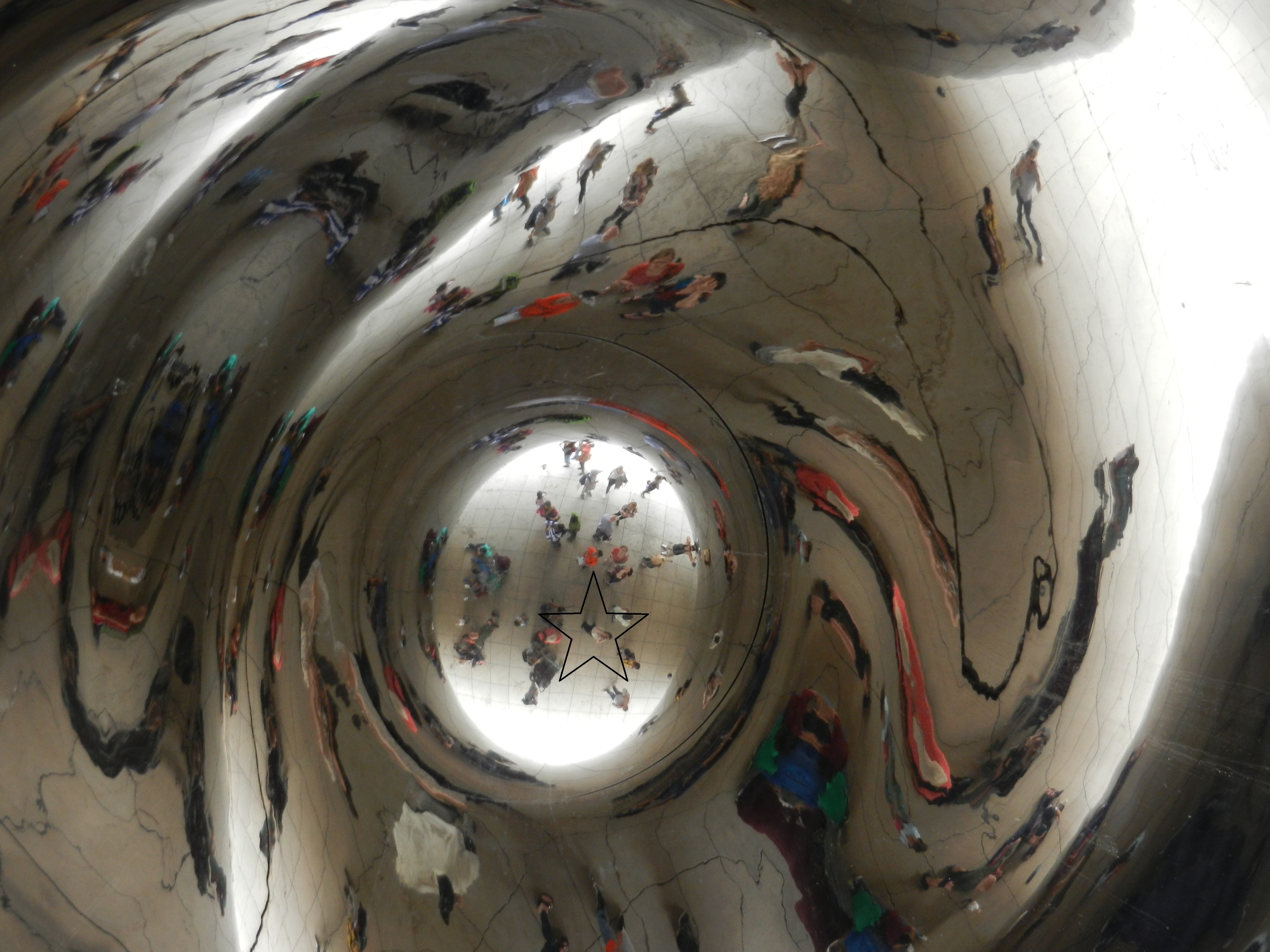 Betty C. Jung at Chicago's Cloud Gate 2013